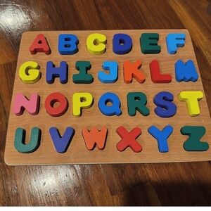 Colorful Wooden Alphabet Puzzle